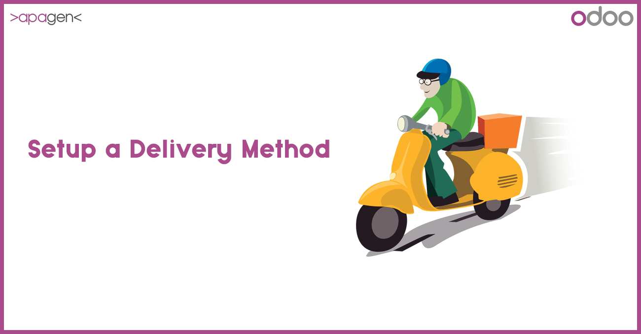 Setup a Delivery Method in odoo